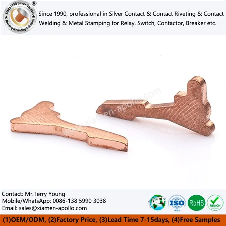 Stamped Copper Components For Switches