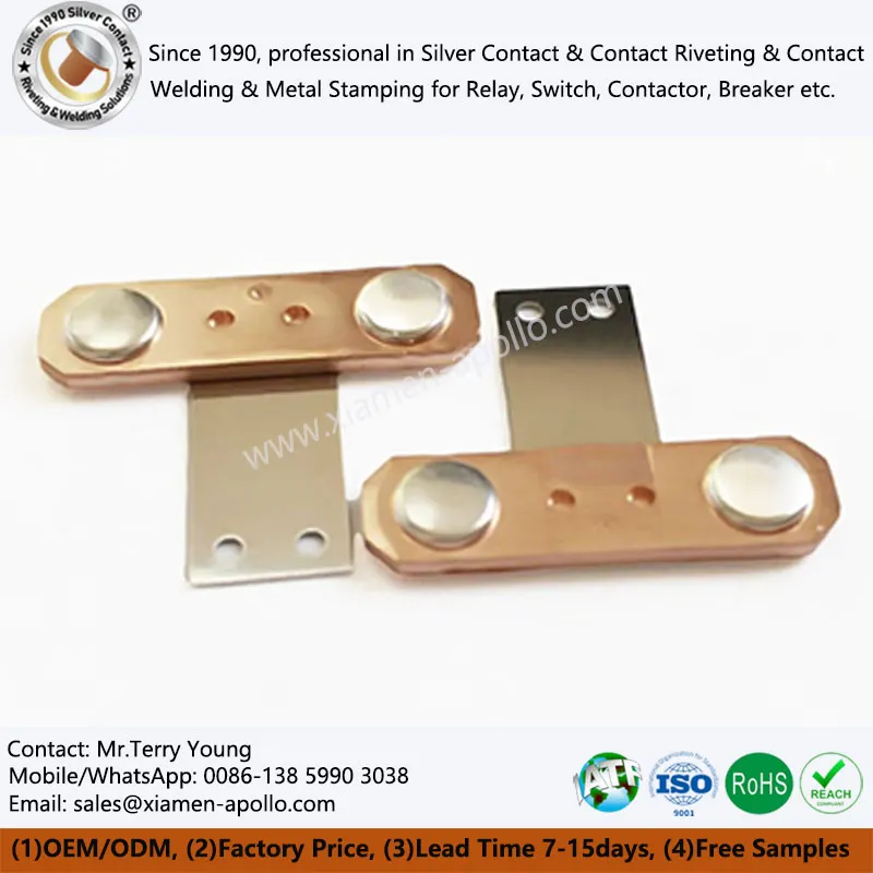 Rivet bimetalliku ċatt għar-rilej fotovoltajku taċ-ċirkwit DC