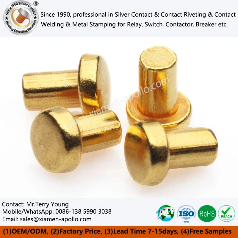 Gold Plated Bimetal Contacts Gold Plated Bimetal Contacts