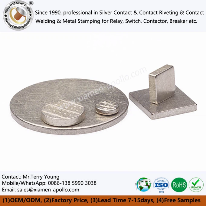 brazed silver contact brazed silver contact
