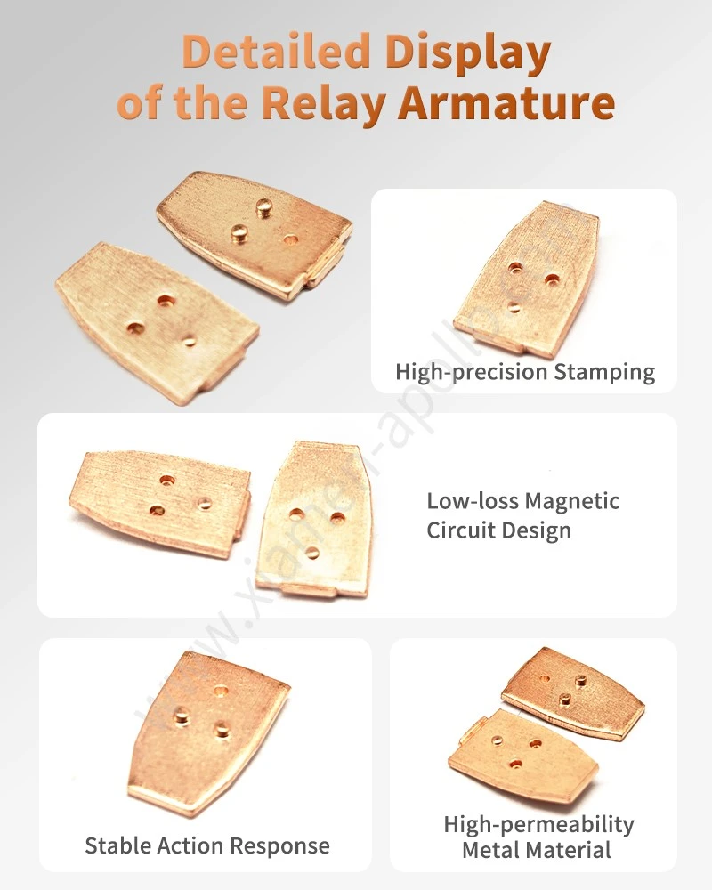 Detailed Display of Relay Armature Soft Magnetic Iron Detailed Display of Relay Armature Soft Magnetic Iron