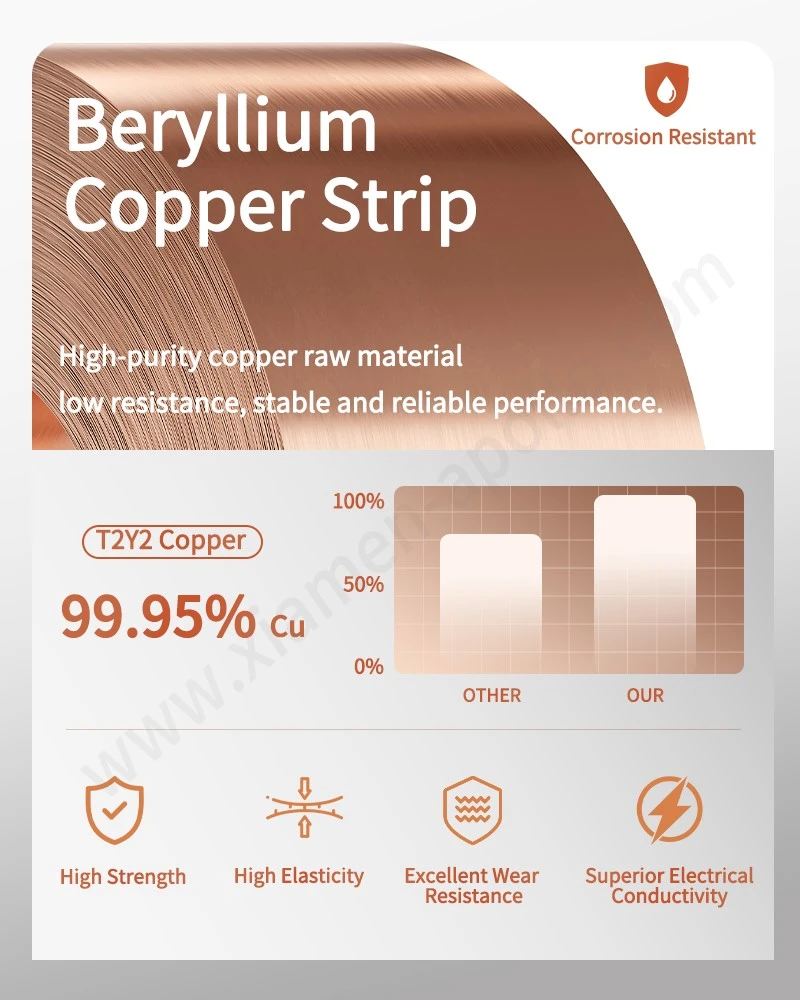 Beryllium Copper Strip for Beryllium Copper Spring Contacts Beryllium Copper Strip for Beryllium Copper Spring Contacts