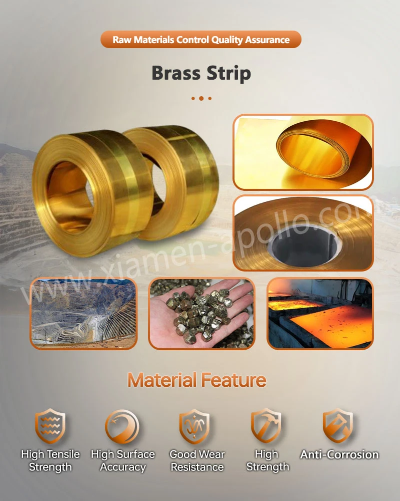 Brass Strip for Electrical Switch Brass Part Metal Stamping Brass Strip for Electrical Switch Brass Part Metal Stamping