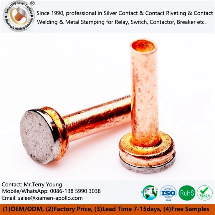 Iron Tungsten Rivets for AC Contactor Iron Tungsten Rivets for AC Contactor